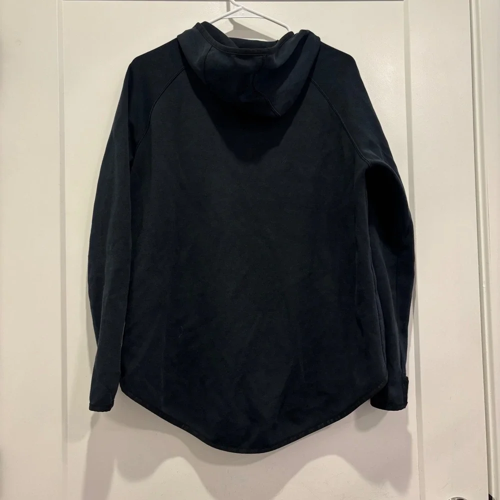 Nike Tech Fleece Butterfly Hoodie Mens Medium Black Asymmetrical Side Zip Jacket